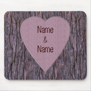 Personalisierte Namen, die in der Baummousepad ein Mousepad