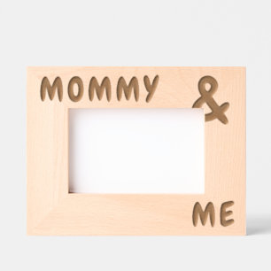 Personalisierte Namen Groß und Fett Mama und Ich Geätzte Rahmen
