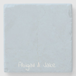 Personalisierte Namen Sky Blue Steinuntersetzer
