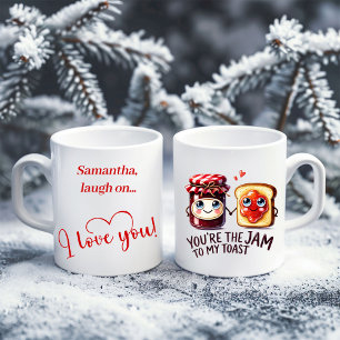 Personalisierte Namens Food Humor Tasse Beste Lieb