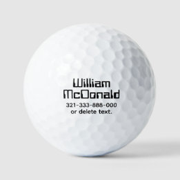 Personalisierte Namens-Golfbälle Vorlage SCI-FI 5 Golfball
