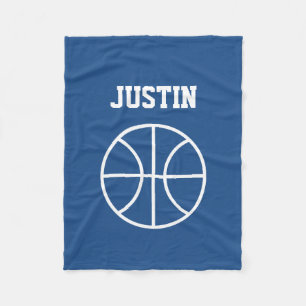 Personalisierte Namens kleine Basketball-Flanellde Fleecedecke