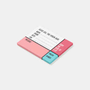Personalisierte Namens-Telefonnachrichten Büro Post-it Klebezettel