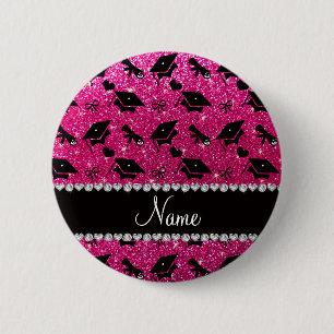 Personalisierte NamensAbschlussneonherzen des Button