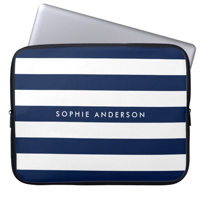 Personalisierte Namensauflösung Farbe und Weiße St Laptopschutzhülle (Vorderseite)