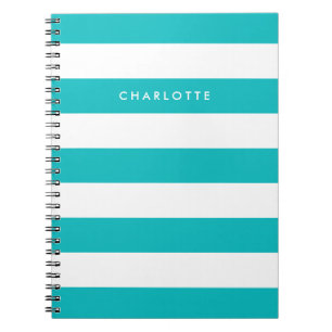 Personalisierte Namensauflösung Farbe und Weiße St Notizblock