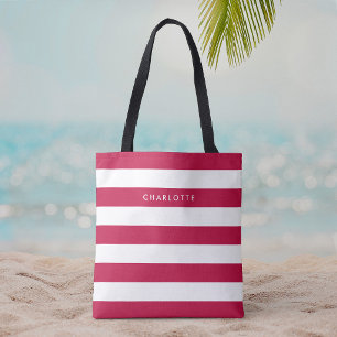 Personalisierte Namensauflösung Farbe und Weiße St Tasche