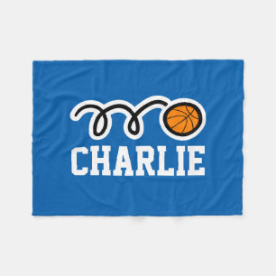 Personalisierte Namensbasketball-Fleecedecken Fleecedecke