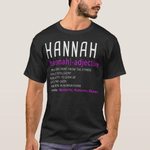 Personalisierte Namensbeschreibung Hannah Premium T-Shirt
