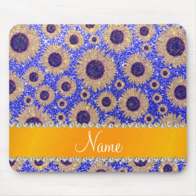 Personalisierte Namensblaue Mousepad (Vorne)