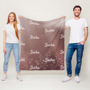 Personalisierte Namensdecke für Kinder und Erwachs Fleecedecke