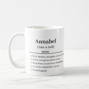 Personalisierte Namensdefinition Kaffee Tasse