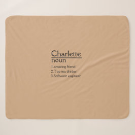 Personalisierte Namensdefinition Sherpa Blanket Sherpadecke