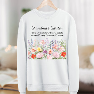 Personalisierte Namensfarbige Omas Garten Sweatshirt