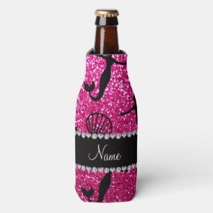 Personalisierte NamensGlitterneonmeerjungfrauen Flaschenkühler