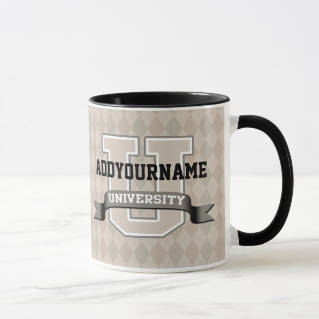 Personalisierte Namenshochschulcoole lustige Tasse (Rechts)