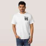Personalisierte Namensnummer Custom Sport Jersey T-Shirt<br><div class="desc">Personalisierte Namensnummer Custom Sport Jersey T - Shirt .Personalisieren Sie Ihren Teamnamen,  Ihren Namen und Ihre Nummer. Verleih diesen T - Shirt als Geburtstagsgeschenk oder Weihnachtsgeschenk an Freunde und Bekannte,  die Sport wie Fußball,  Fußball oder Baseball spielen.</div>