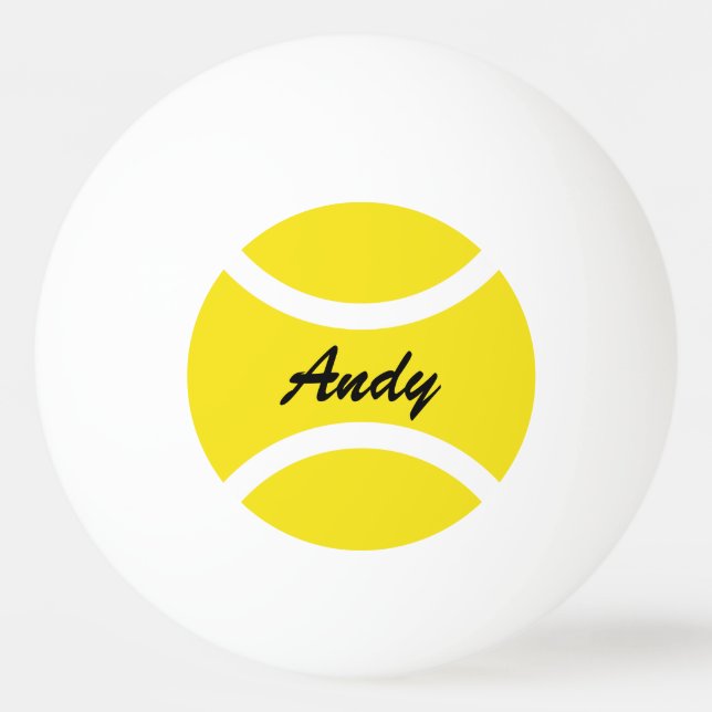 Personalisierte Namensping pong Tischtennisbälle Tischtennisball (Vorderseite)