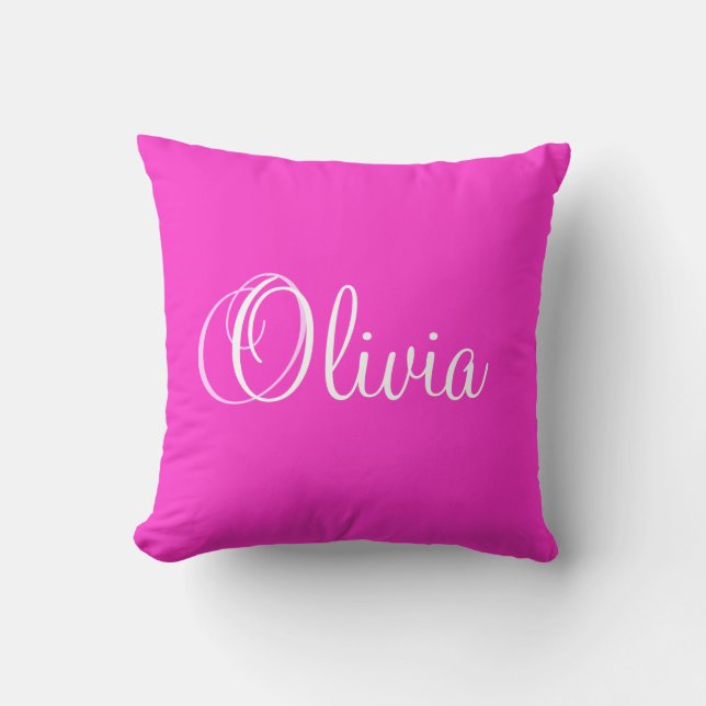 Personalisierte Namensprinzessin Olivia Pillow Kissen (Vorderseite)
