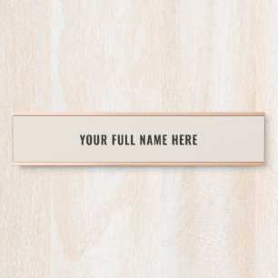 Personalisierte Namensschild-Vorlage Türschild Far
