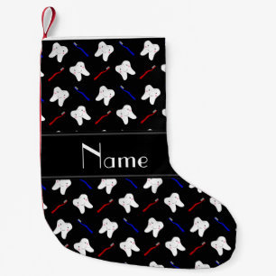 Personalisierte Namensschwarzbürsten und Kleiner Weihnachtsstrumpf
