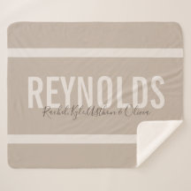 Personalisierte NamensSherpa Throw-Decke