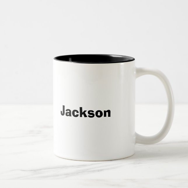 Personalisierte NamensTassen-kundenspezifische Zweifarbige Tasse (Rechts)