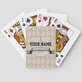 Personalisierte Namensuniversität Spielkarten
