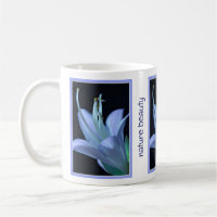 Personalisierte Naturschönheit Hosta-Blume in Blau