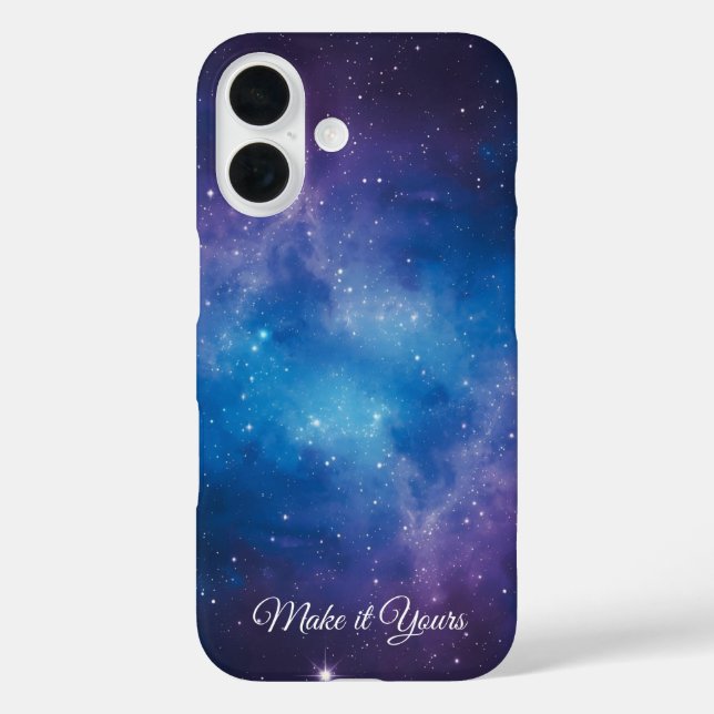 Personalisierte Nebula-Telefonabdeckung - Fügen Si iPhone 16 Hülle (Rückseite)