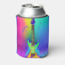 Personalisierte Neon-Gitarre, psychedelisch