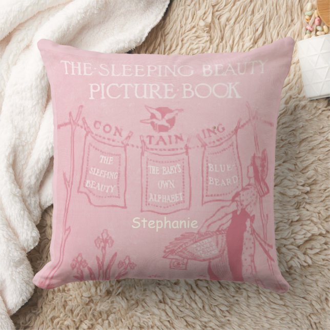 Personalisierte neue Baby Girl's Room Schlafbeauty Kissen (Decke)