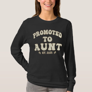 Personalisierte neue Tante zur Tante Est. 2025 T-Shirt