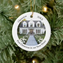 Personalisierte neue Zuhause Weihnachten Keramik Ornament
