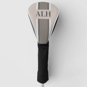 Personalisierte neutrale Streifen moderne Anfangsb Golf Headcover