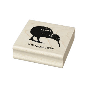 PERSONALISIERTE NEUZEALAND KIWI RUBBER BRIEFMARKE GUMMISTEMPEL