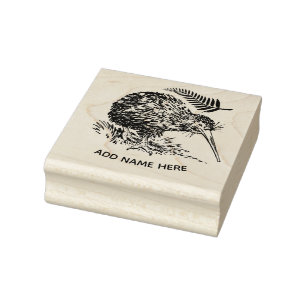 PERSONALISIERTE NEUZEALAND KIWI RUBBER BRIEFMARKE GUMMISTEMPEL