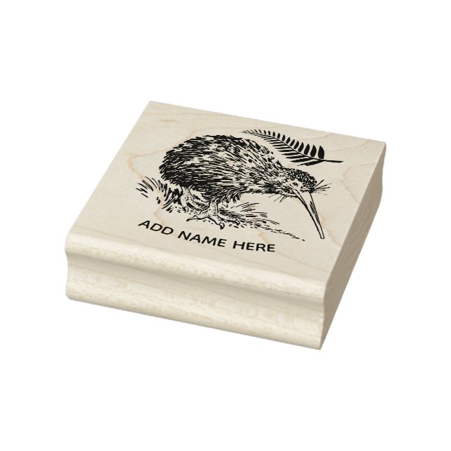 PERSONALISIERTE NEUZEALAND KIWI RUBBER BRIEFMARKE GUMMISTEMPEL (Stempel)