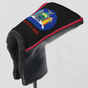 Personalisierte New Yorker Staatsflagge Golf Headcover