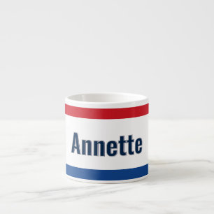Personalisierte niederländische Flagge Espressotasse