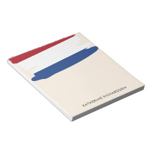 Personalisierte niederländische Flagge Patriotisch Notizblock