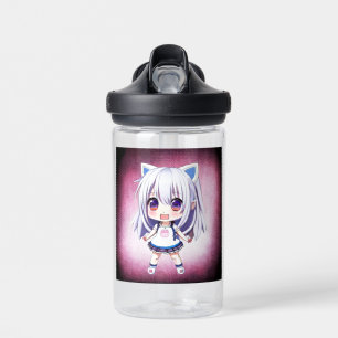 Personalisierte Niedliche Anime Girl Cat Ears Head Trinkflasche
