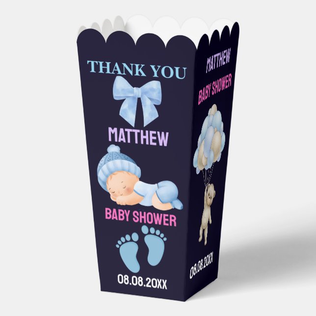 Personalisierte Niedliche Babydusche Gefälligkeits Geschenkschachtel (Vorderseite)