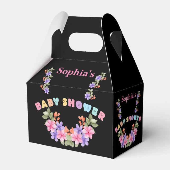 Personalisierte Niedliche Babydusche Geschenkschachtel (Vorderseite)