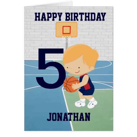 Personalisierte niedliche Basketball Karte