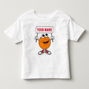 Personalisierte niedliche Basketball-Kinder gestal Kleinkind T-shirt