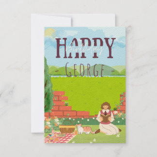 Personalisierte Niedliche Cat-tage Picnic Birthday