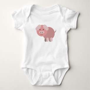 Personalisierte niedliche Chubby-Piggie Baby Strampler