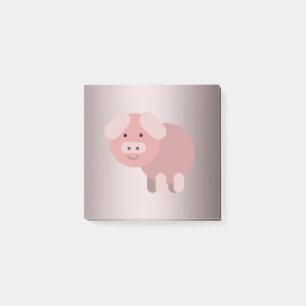 Personalisierte niedliche Chubby-Piggie Post-it Klebezettel
