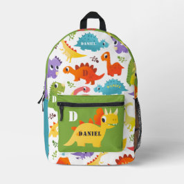 Personalisierte Niedliche Dinosaurier Bedruckter Rucksack